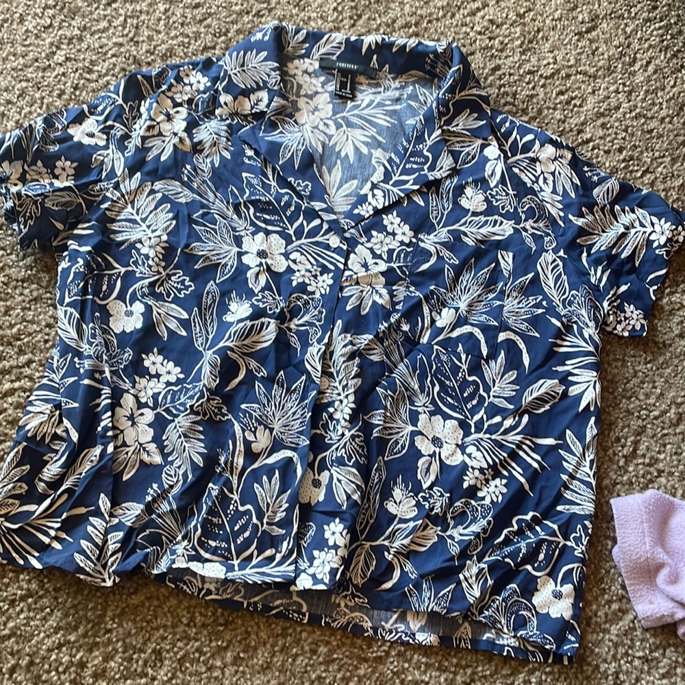 blue hawaiian shirt